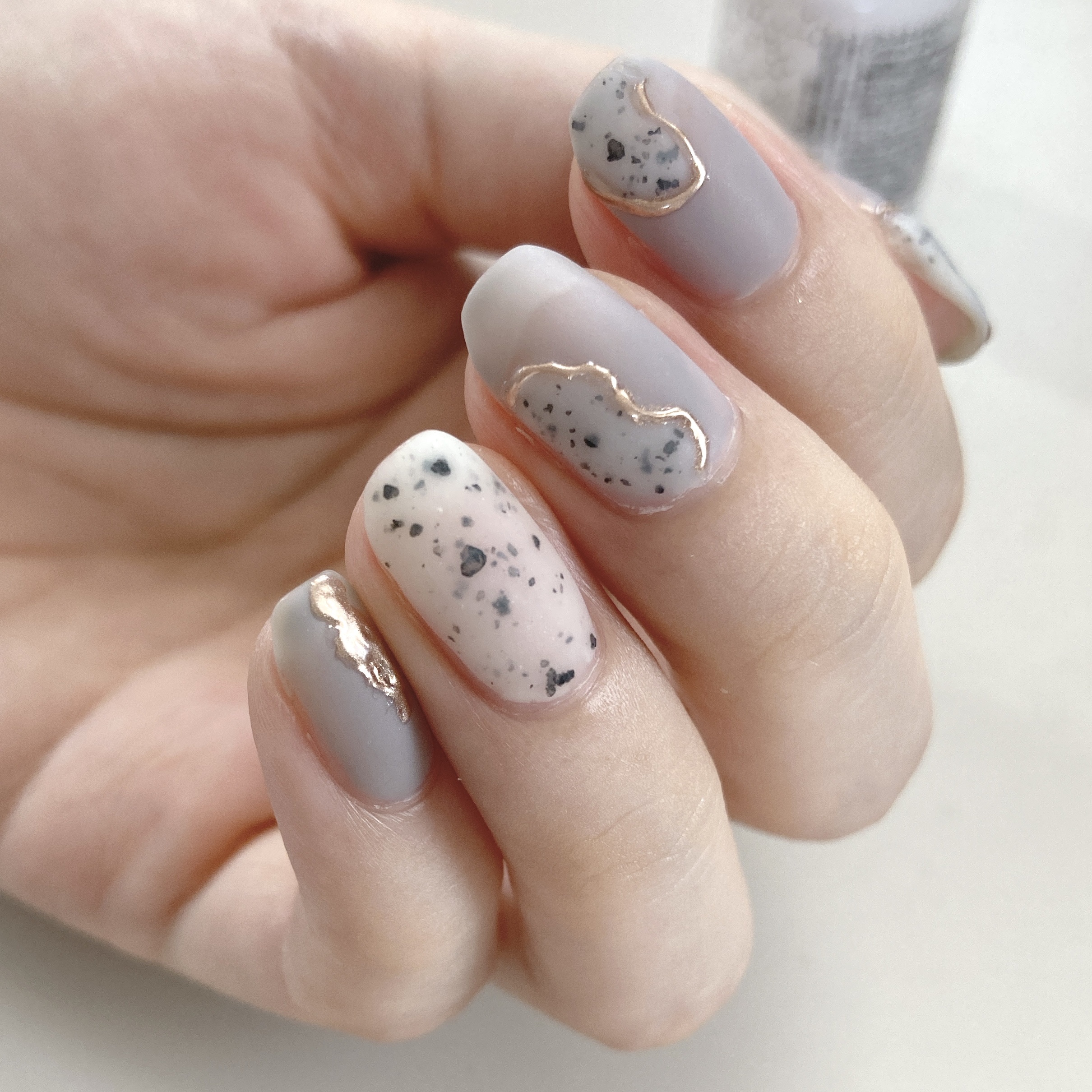 パル カラージェル グレー/キャンドゥ/ジェルネイルを使ったクチコミ（2枚目）