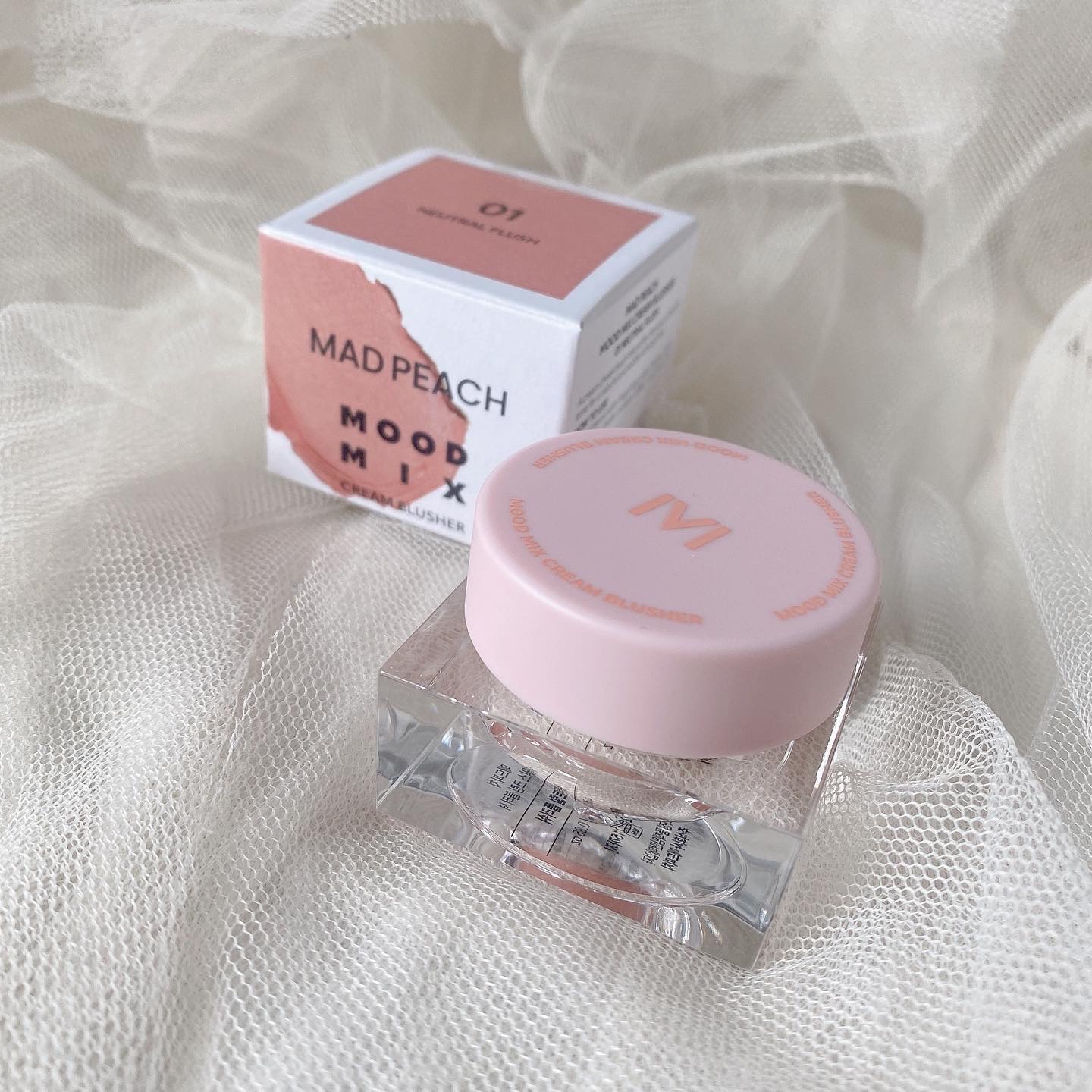 ムードミックスクリームブラッシャー/MAD PEACH/ジェル・クリームチークを使ったクチコミ（2枚目）