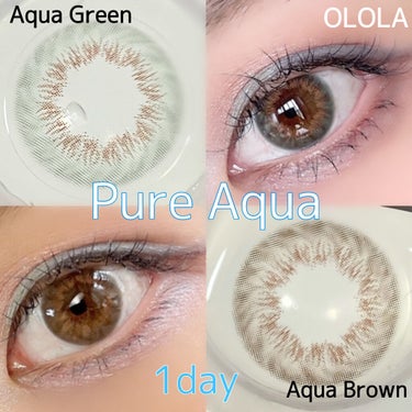 PURE AQUA 1day/OLOLA/ワンデー（１DAY）カラコンを使ったクチコミ（1枚目）