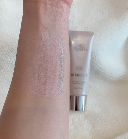 トーンアップUVホワイト/ピュールビオ/日焼け止めクリームを使ったクチコミ(5枚目)