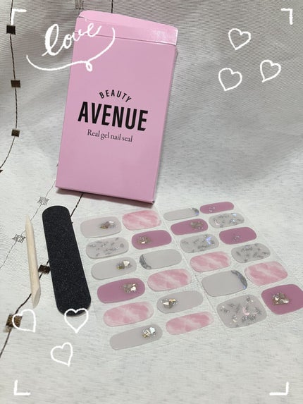 リアルジェルネイルシール マーブルモーメント/BEAUTY AVENUE/ネイルシールを使ったクチコミ(2枚目)