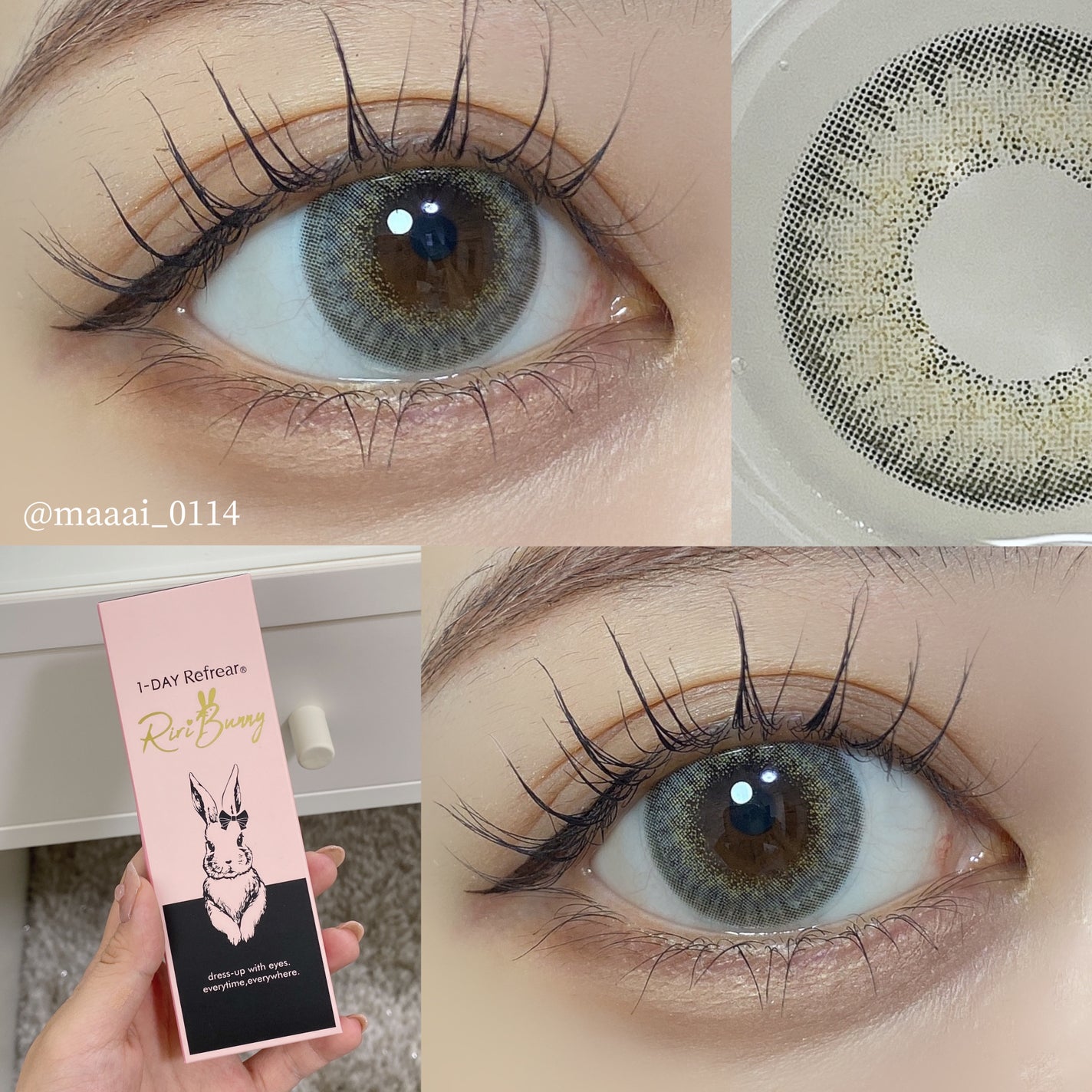 ワンデーリフレア リリバニー/Refrear/ワンデー(1DAY)カラコンを使ったクチコミ(5枚目)