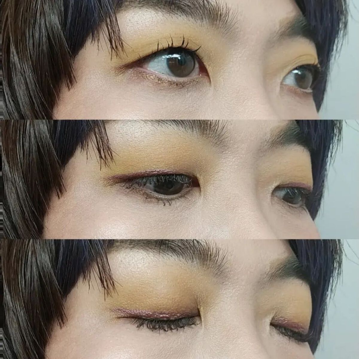 THREE ブリンクウィンクアイ のクチコミ「#今日のメイク

今日はイエローメイク。

昨日使ったブリンクウィンクアイのピンク系のはアイラ.....」（3枚目）