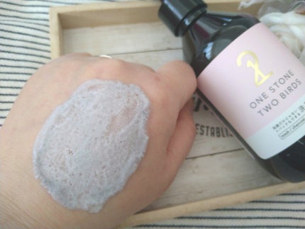 洗顔だけじゃない+パックもできる洗顔料/ONE STONE TWO BIRDS/その他洗顔料を使ったクチコミ(4枚目)