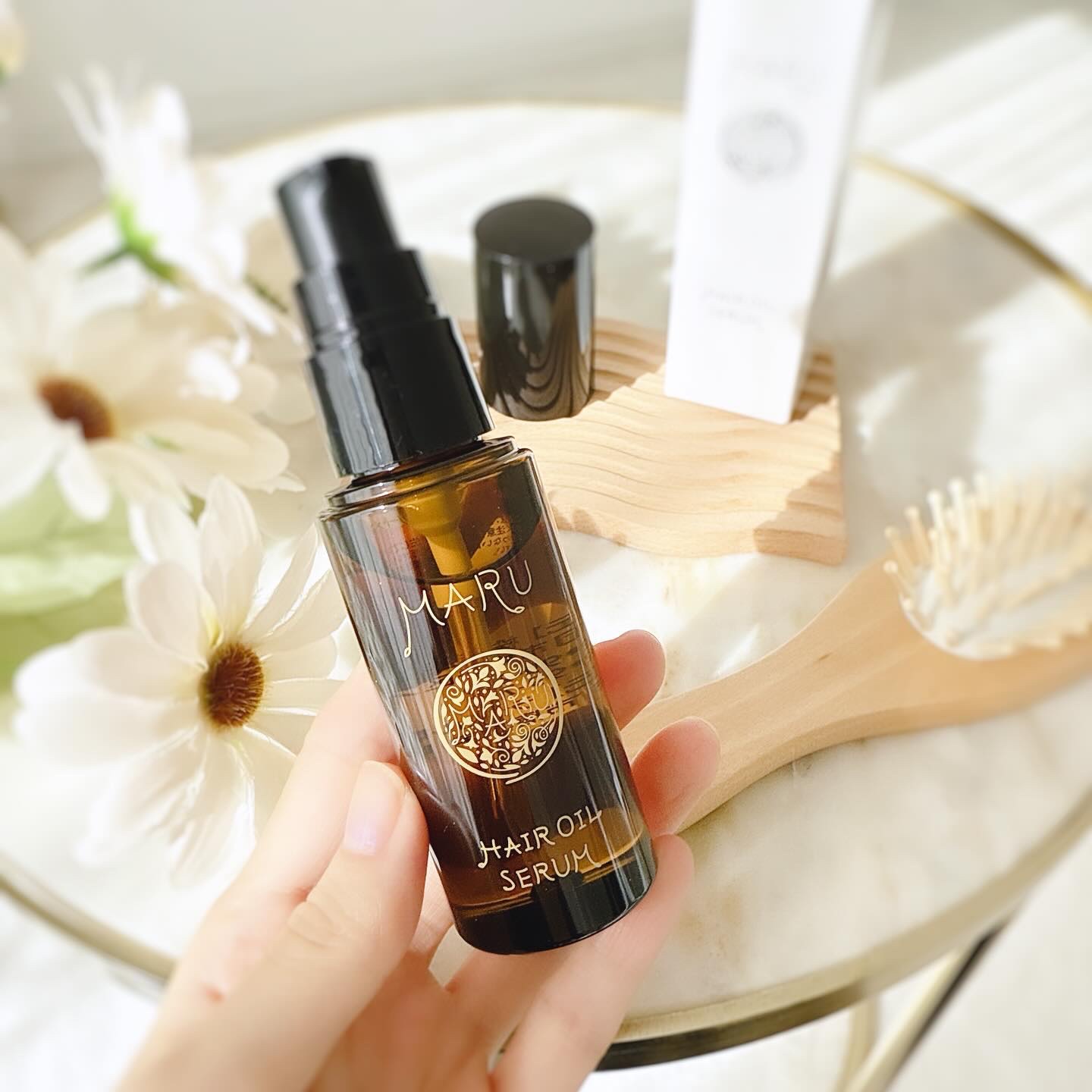 MARU ヘアオイルセラム/MARU/ヘアオイルを使ったクチコミ（2枚目）