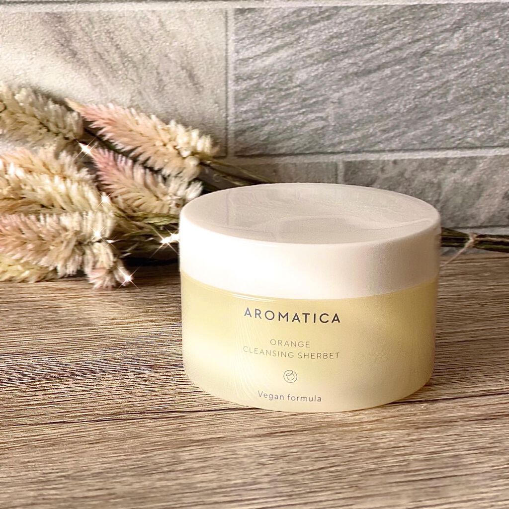 オレンジクレンジングシャーベット/AROMATICA/クレンジングバームを使ったクチコミ(1枚目)
