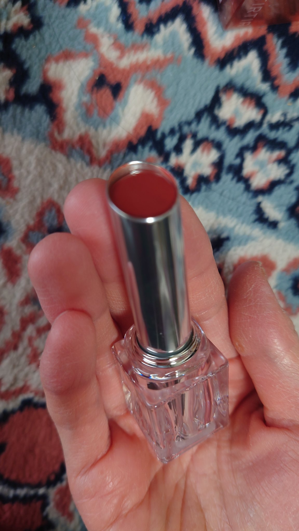 ウォーターリズムグロウメルティングバーム 04 フィグピーチ/TIRTIR(ティルティル)/口紅を使ったクチコミ（3枚目）