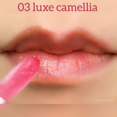 リップ オイル 03 luxe camellia/DECORTÉ/リップケア・リップクリームを使ったクチコミ（3枚目）