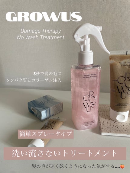 洗い流さないトリートメント/GROWUS/アウトバストリートメントを使ったクチコミ(1枚目)