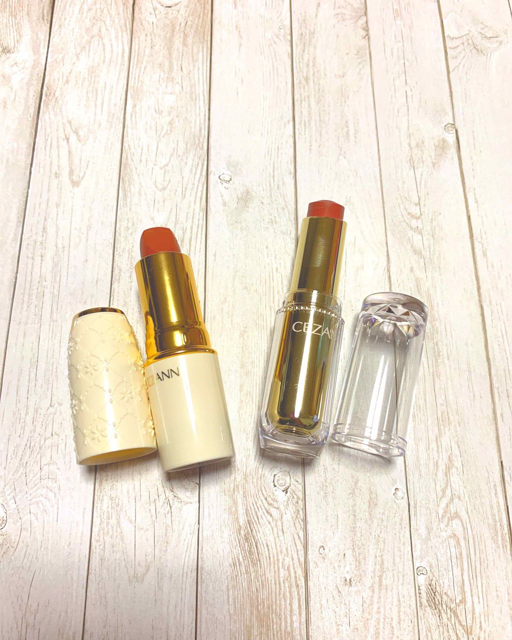 ラスティンググロスリップ/CEZANNE/口紅を使ったクチコミ（1枚目）