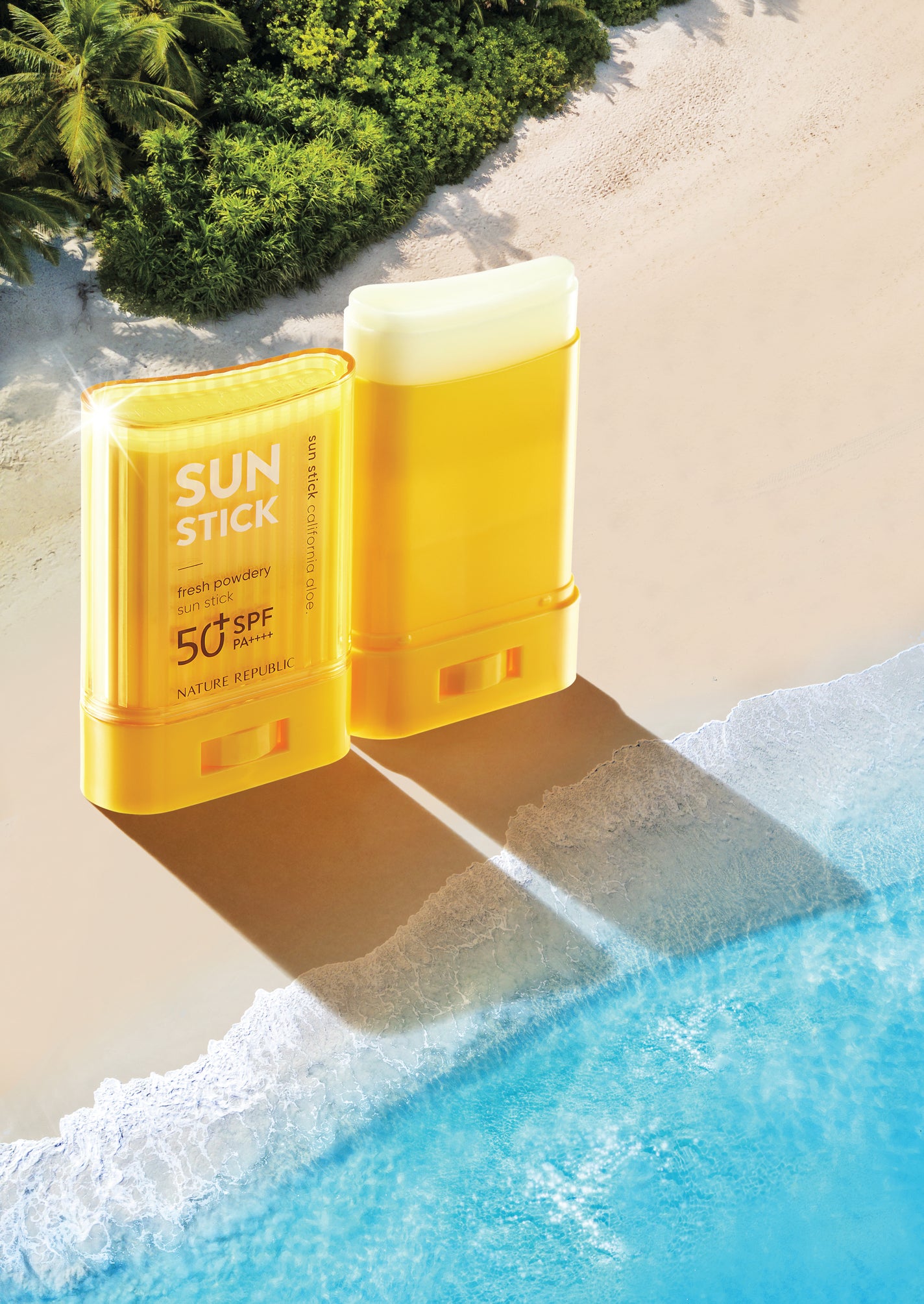 パウダリーUVアロエスティック SPF50+/PA++++/ネイチャーリパブリック/日焼け止めスティックを使ったクチコミ(1枚目)