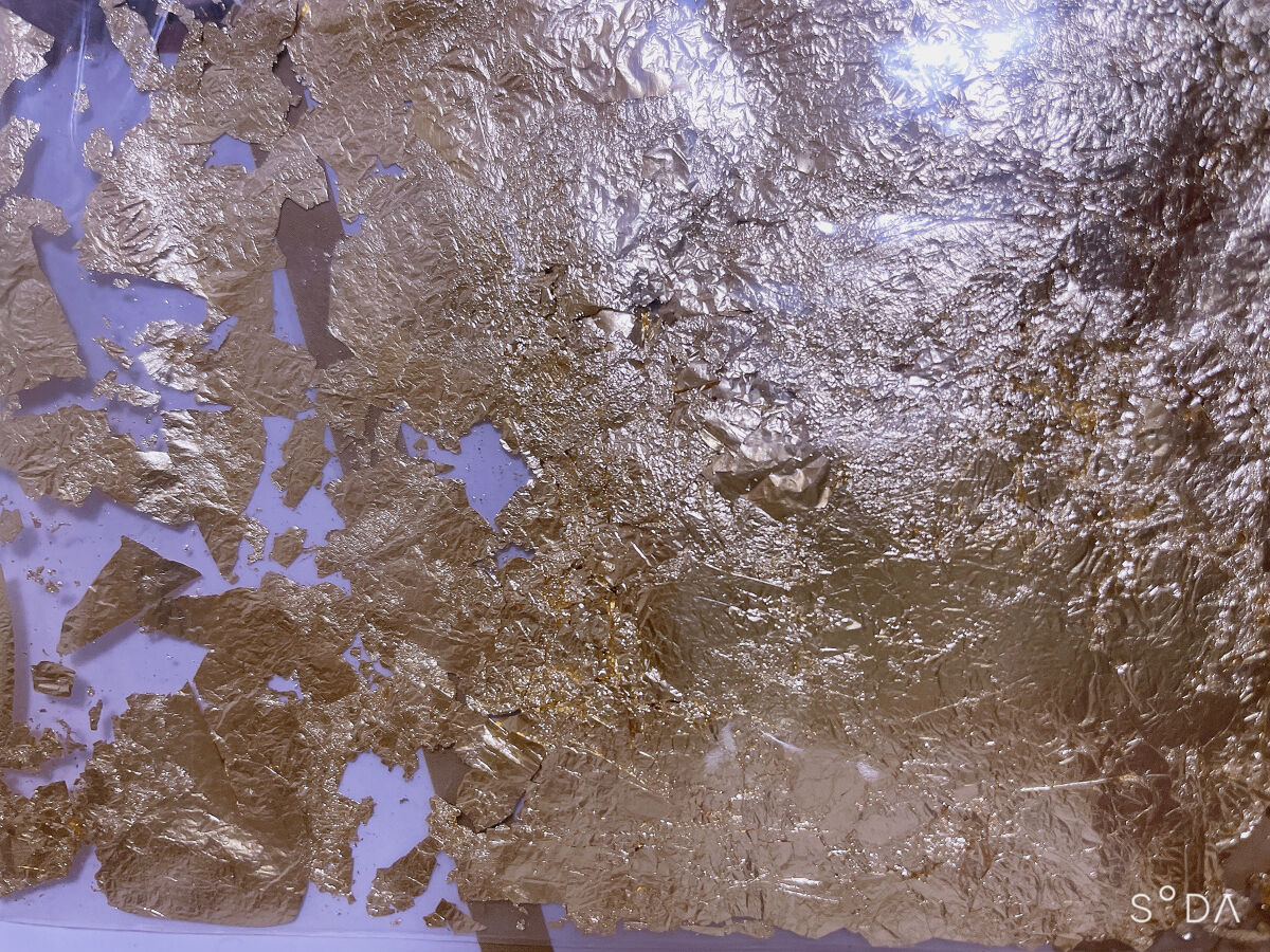 フェイクゴールドリーフ/DAISO/ネイル用品を使ったクチコミ（2枚目）