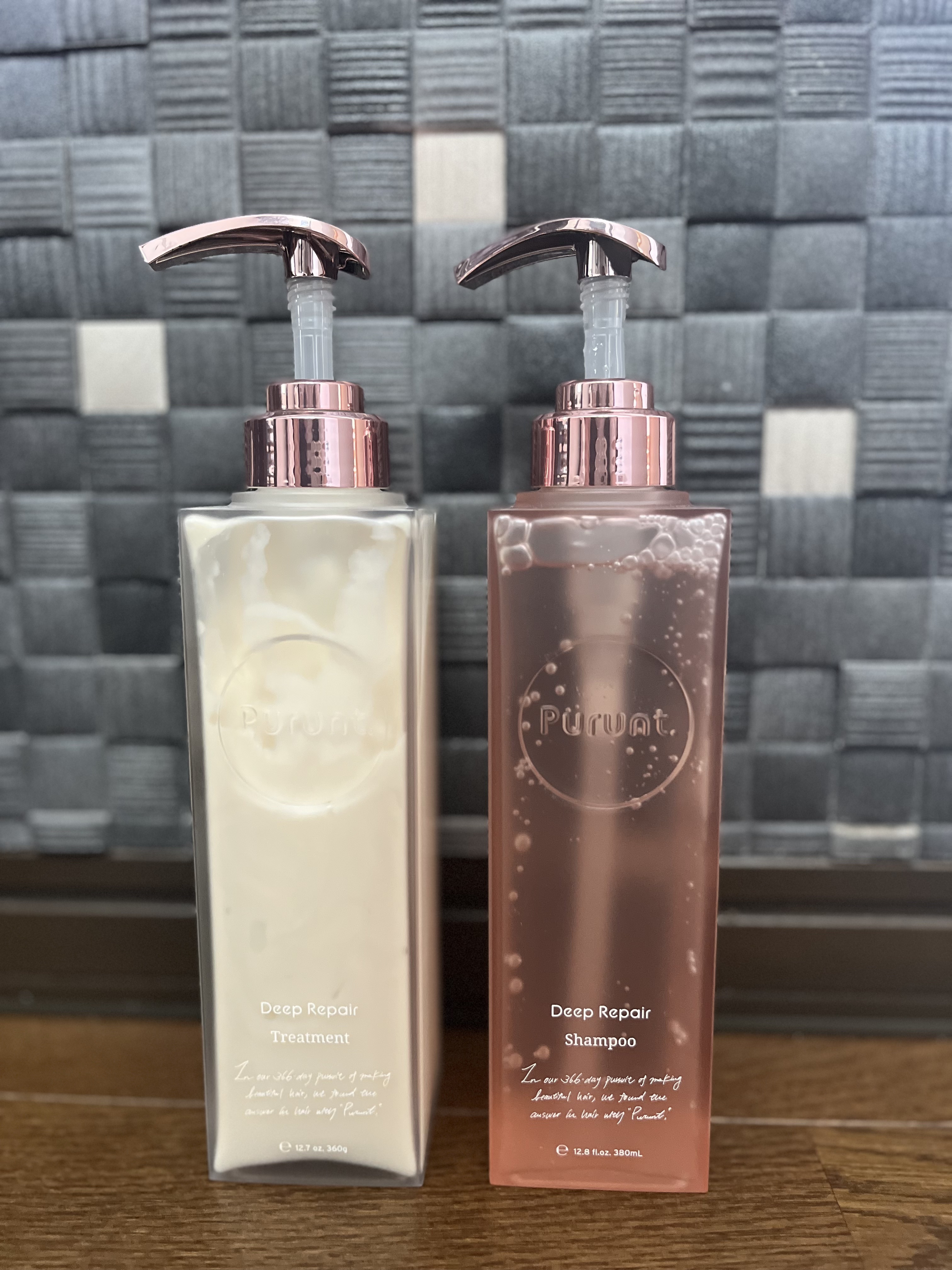 プルント ディープリペアペアセット アールグレイ N/Purunt./市販シャンプーを使ったクチコミ（1枚目）