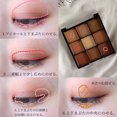 UR GLAM　BLOOMING EYE COLOR PALETTE/U R GLAM/アイシャドウパレットを使ったクチコミ（3枚目）