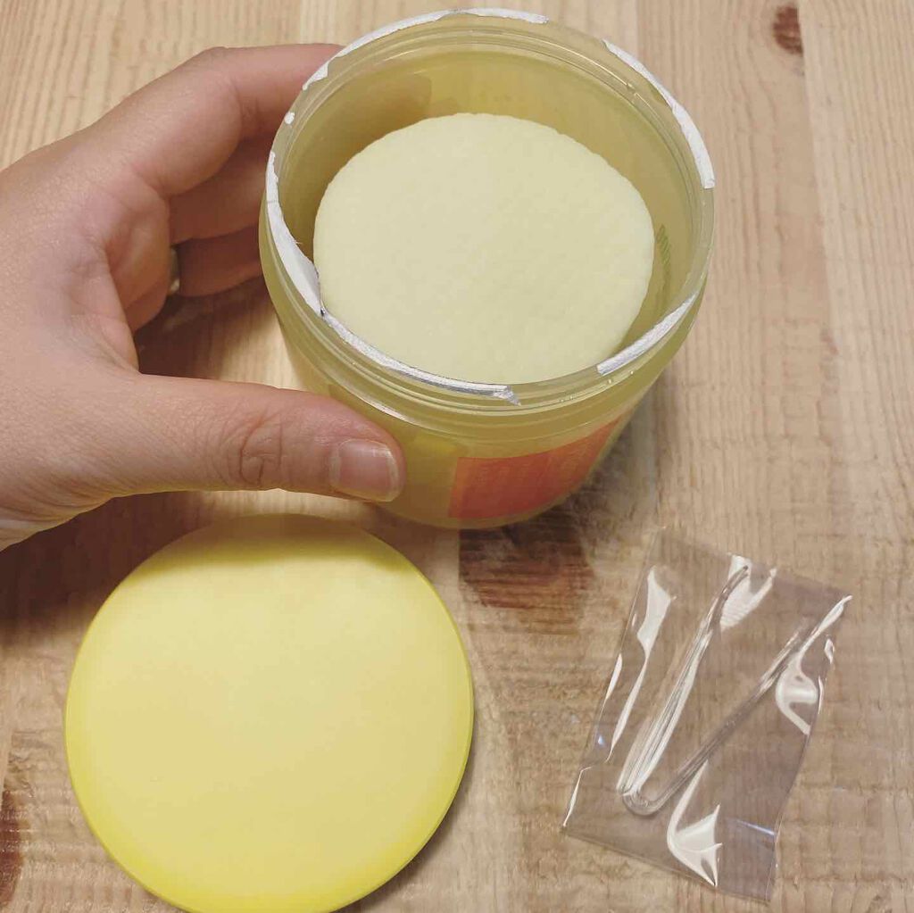 グリーンタンジェリン ビタCダークスポットケアパッド/goodal/トナーパッドを使ったクチコミ(2枚目)