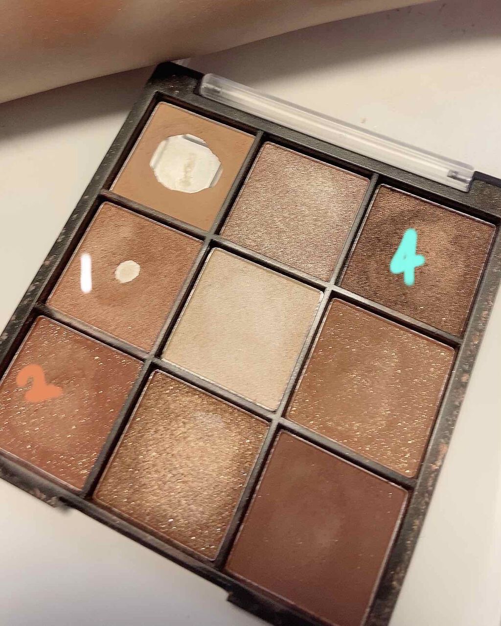 UR GLAM BLOOMING EYE COLOR PALETTE/U R GLAM/アイシャドウパレットを使ったクチコミ(3枚目)