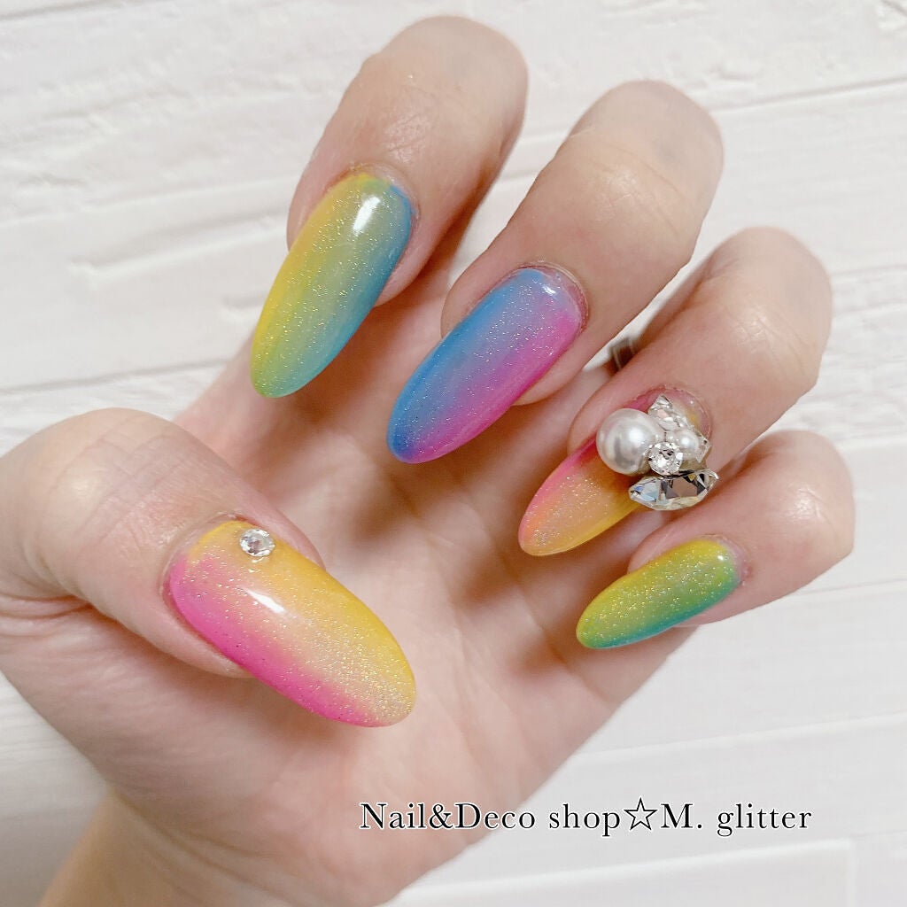 ノンワイプクリア キャンジェル(トップコート)/プリジェル/ジェルネイルを使ったクチコミ(1枚目)