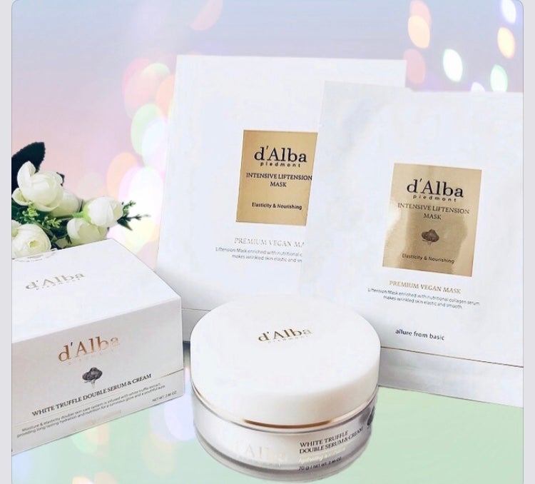 ホワイトトリュフダブルセラムアンドクリーム/ダルバ/フェイスクリームを使ったクチコミ(1枚目)