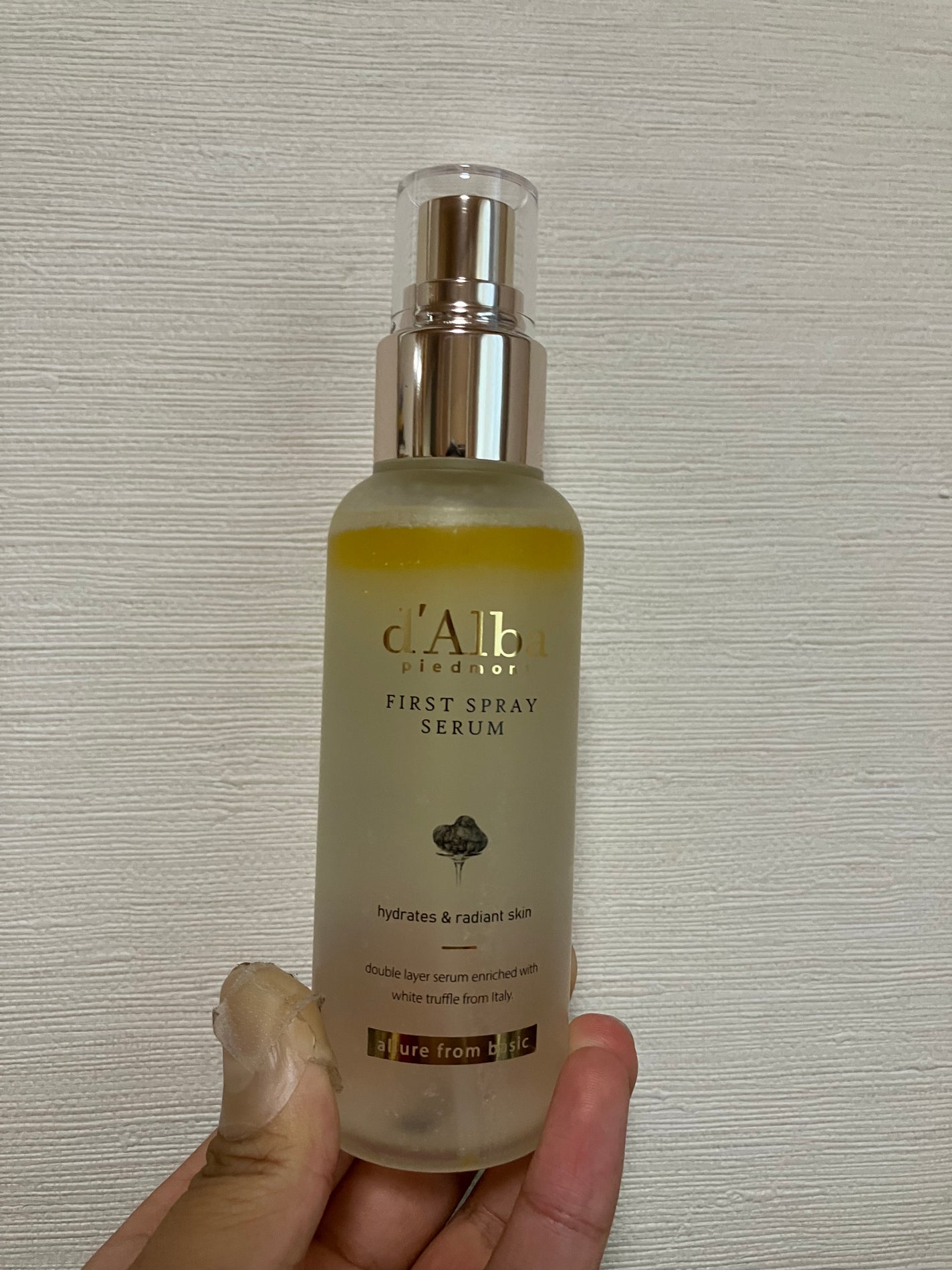 ダルバ ホワイトトリュフファーストスプレーセラム/ダルバ/ミスト状化粧水を使ったクチコミ(2枚目)