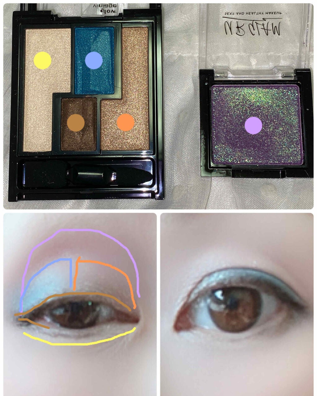 UR GLAM POWDER EYESHADOW/U R GLAM/単色アイシャドウを使ったクチコミ(3枚目)