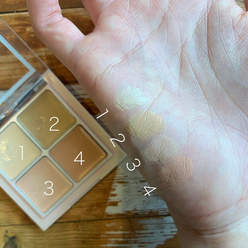 ミックスマッチコンシーラー/BLING GLOW/パレットコンシーラーを使ったクチコミ(3枚目)