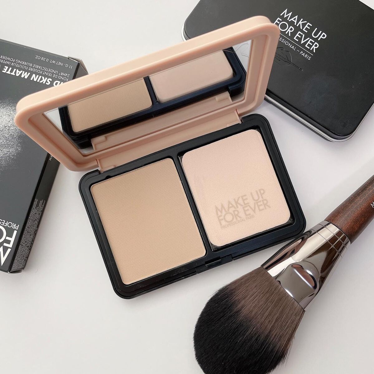 マットベルベットスキン コンパクトファンデーション/MAKE UP FOR EVER/パウダーファンデーションを使ったクチコミ(1枚目)