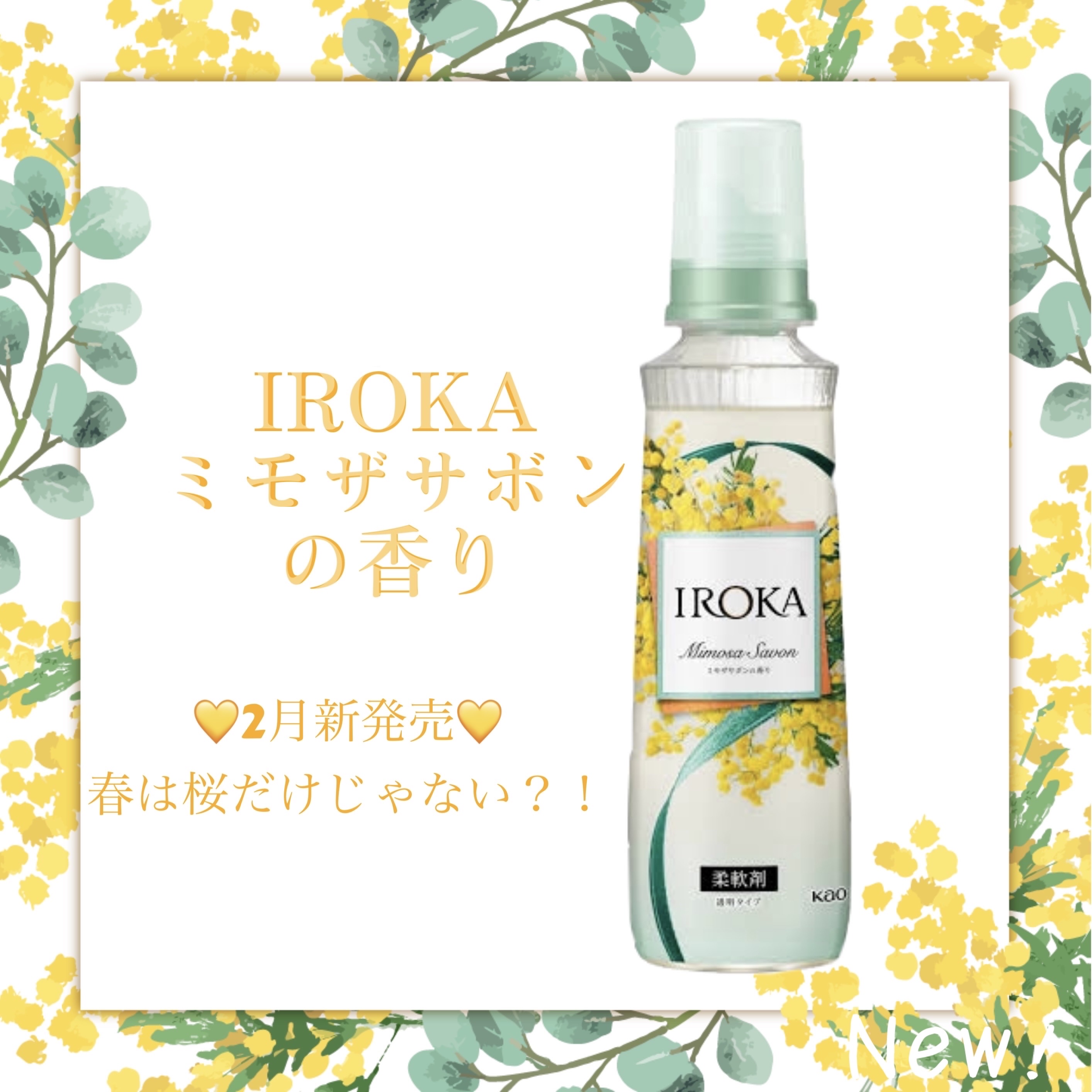 プレミアム柔軟剤 IROKA ミモザサボンの香り/IROKA/柔軟剤を使ったクチコミ（1枚目）