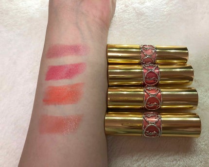 ルージュ ヴォリュプテ シャイン/YVES SAINT LAURENT BEAUTE/口紅を使ったクチコミ(3枚目)