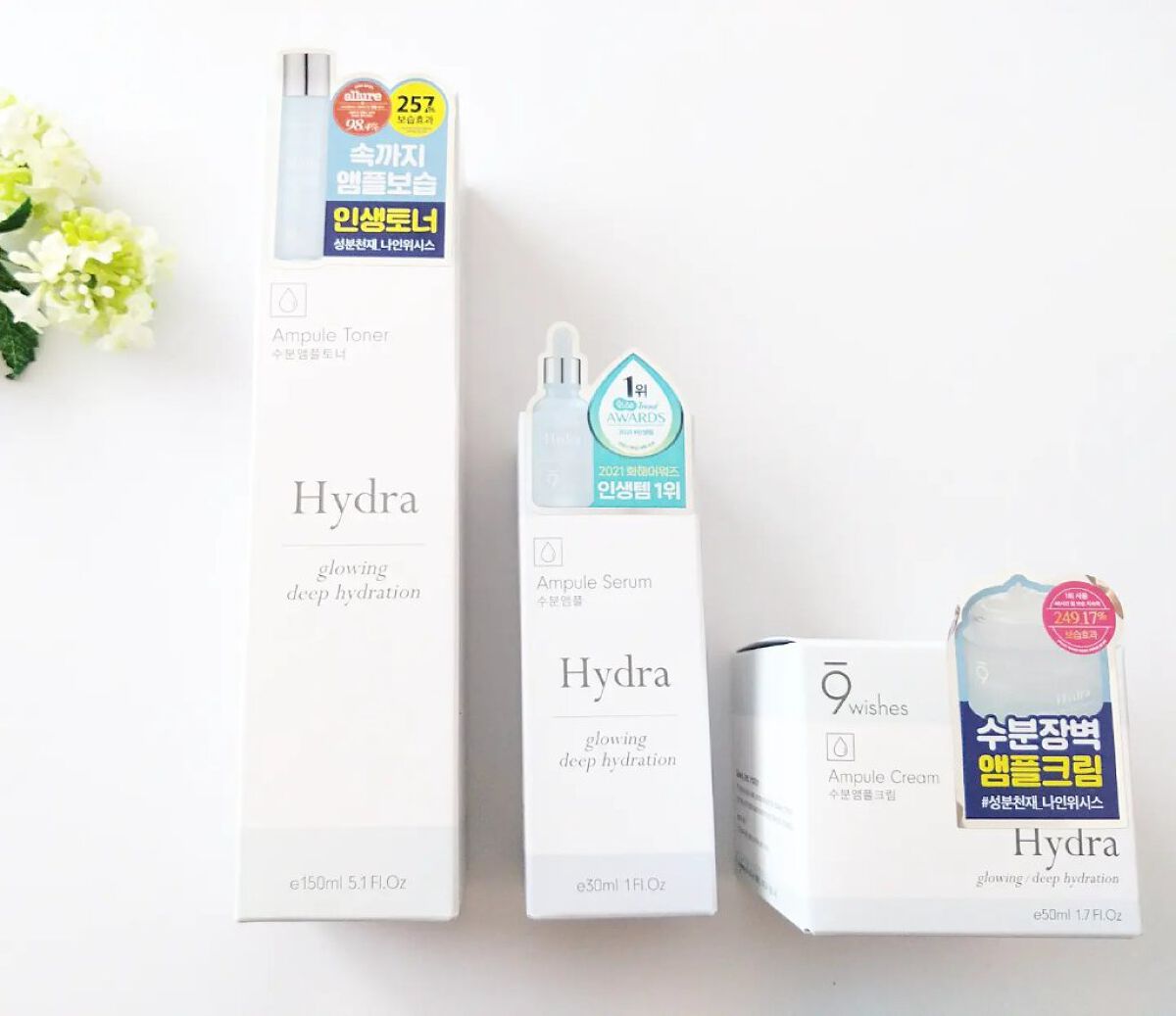 ハイドラアンプルトナー/9Wishes/化粧水を使ったクチコミ（2枚目）