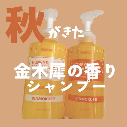 KUNDAL クンダル H&Mシャンプートリートメント 金木犀 限定品 3セット 試してみた】H&Mシャンプートリートメントセット(キンモクセイ