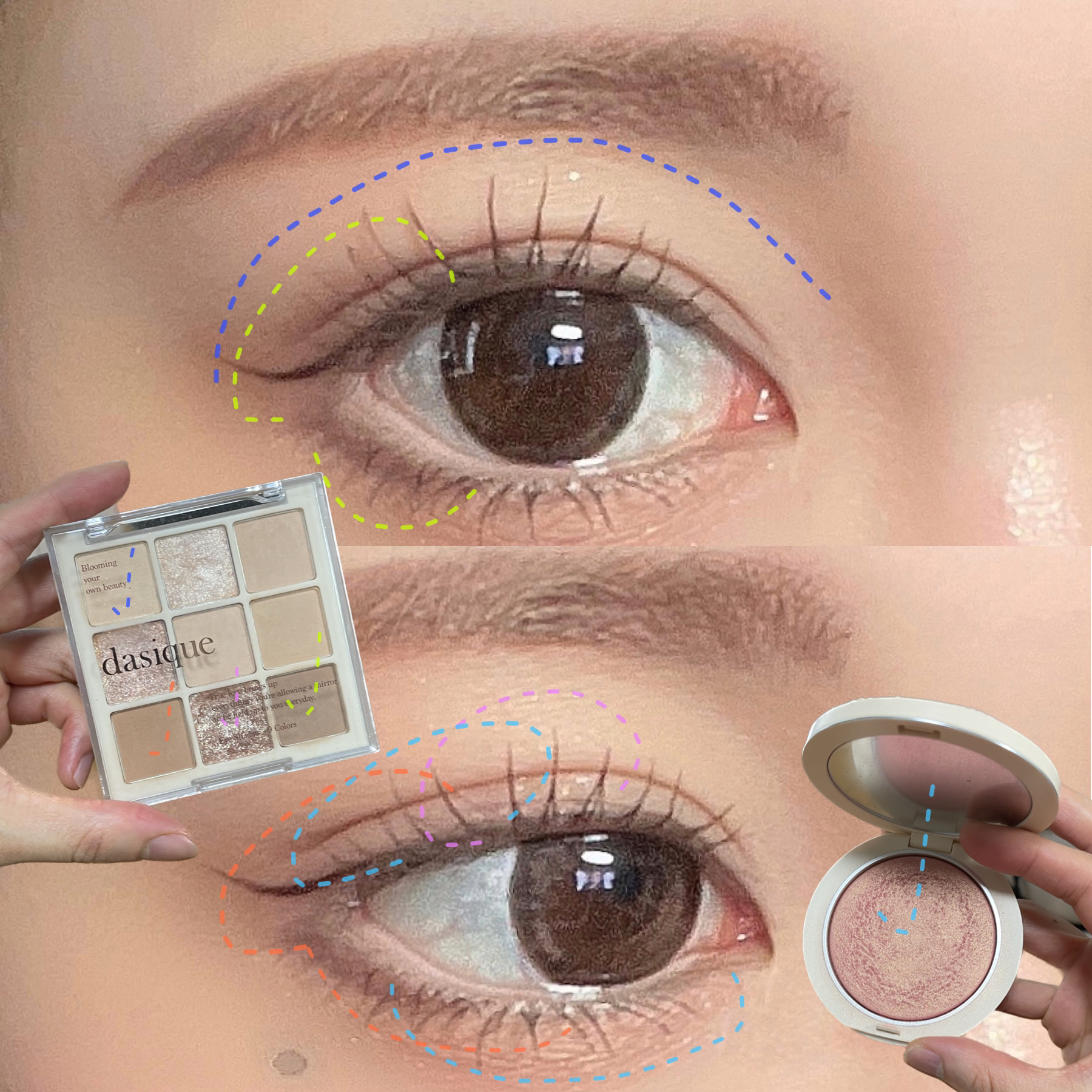 シャドウパレット/dasique/アイシャドウパレットを使ったクチコミ（3枚目）