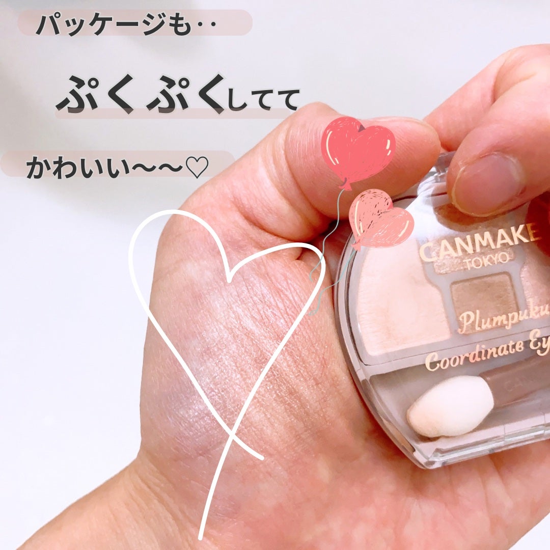 プランぷくコーデアイズ/キャンメイク/パウダーアイシャドウを使ったクチコミ(2枚目)