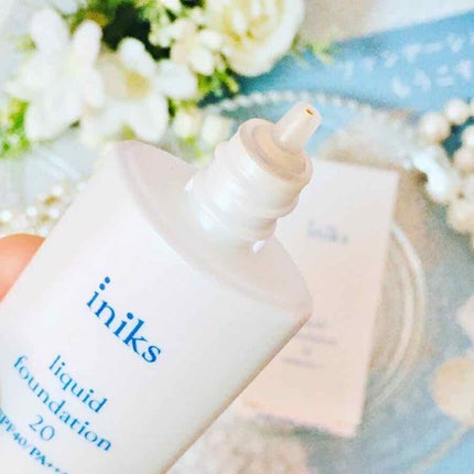 リキッド ファンデーション/iniks/リキッドファンデーションを使ったクチコミ(2枚目)