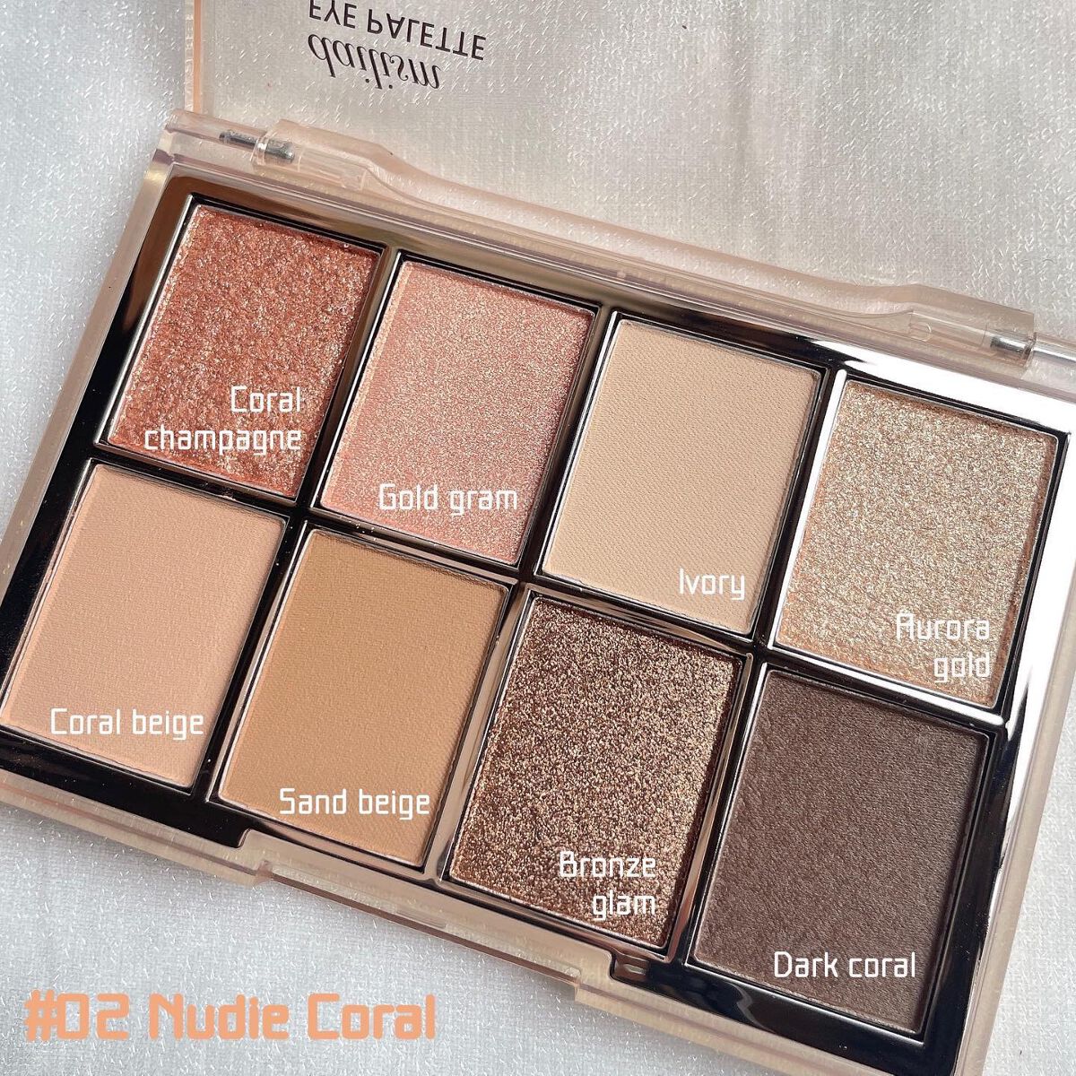 デイリズムアイパレット #Nudie Coral/heimish/アイシャドウパレットを使ったクチコミ（2枚目）