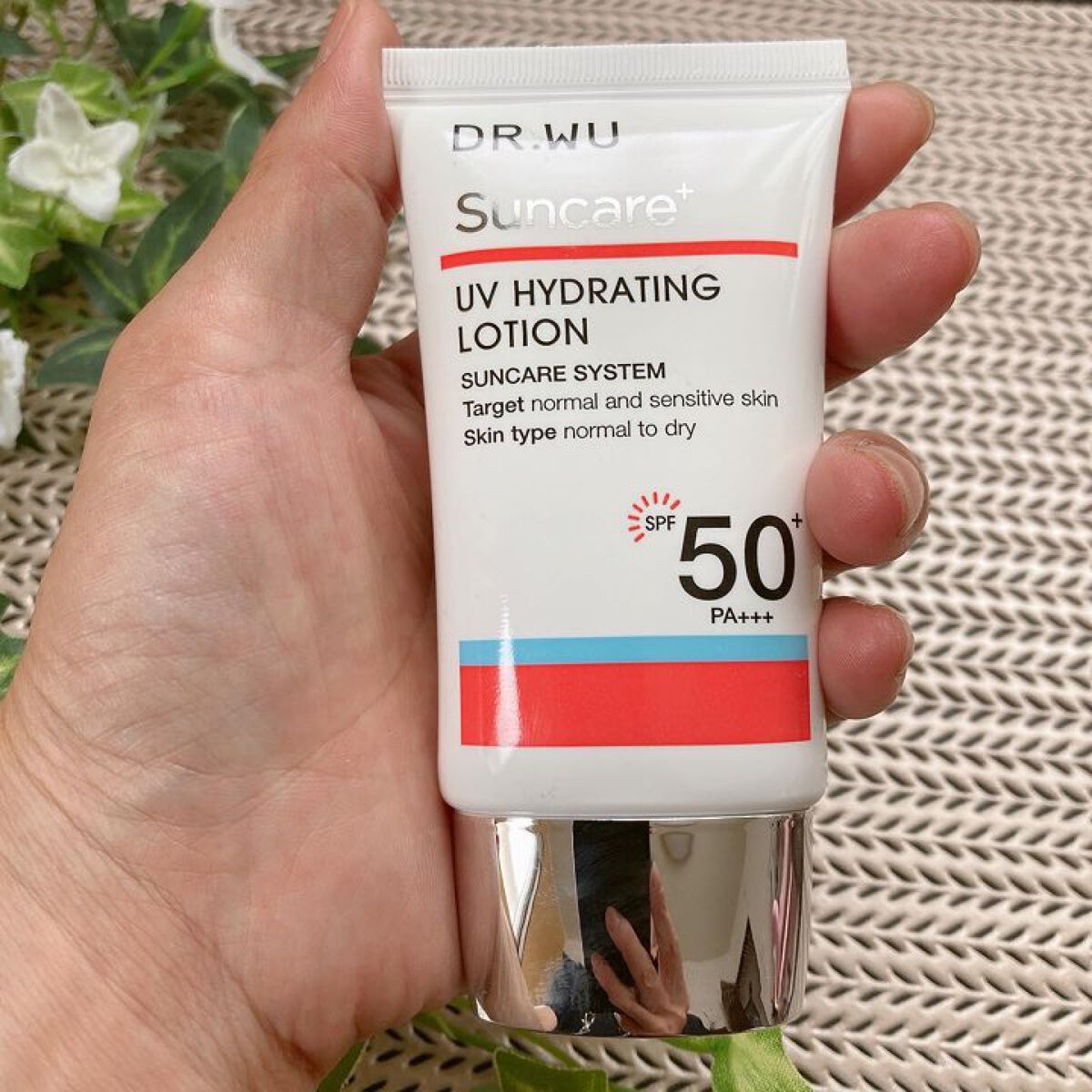サンスクリーン+ モイスト日焼け止め<日焼け止め>/DR.WU/日焼け止めクリームを使ったクチコミ(2枚目)