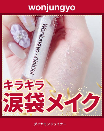 ウォンジョンヨ ダイヤモンドライナー/Wonjungyo/リキッドアイシャドウを使ったクチコミ(1枚目)