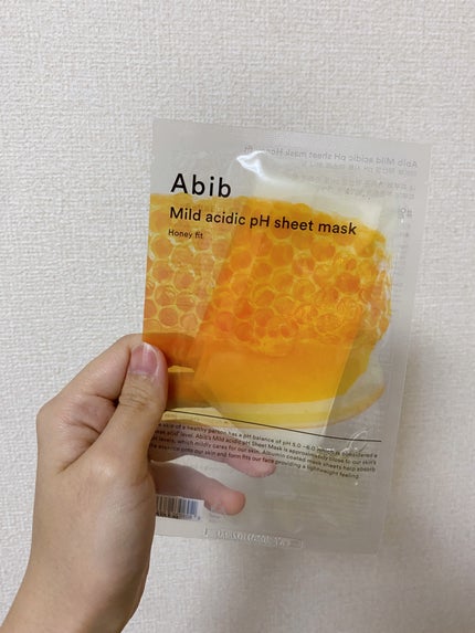 弱酸性pHシートマスク ハニーフィット/Abib /シートマスク・パックを使ったクチコミ(1枚目)
