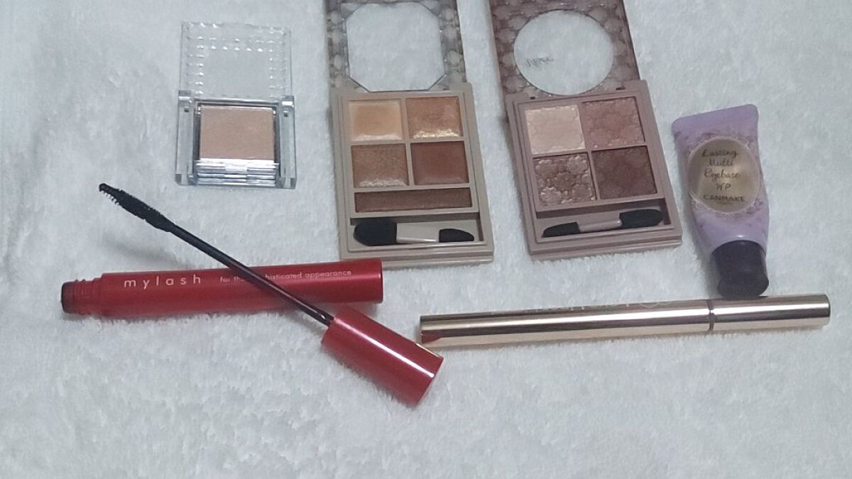 お餅 on LIPS 「今日のアイメイク‼️今日は、ヴィセリシェグロッシーアイズのBR..」(1枚目)