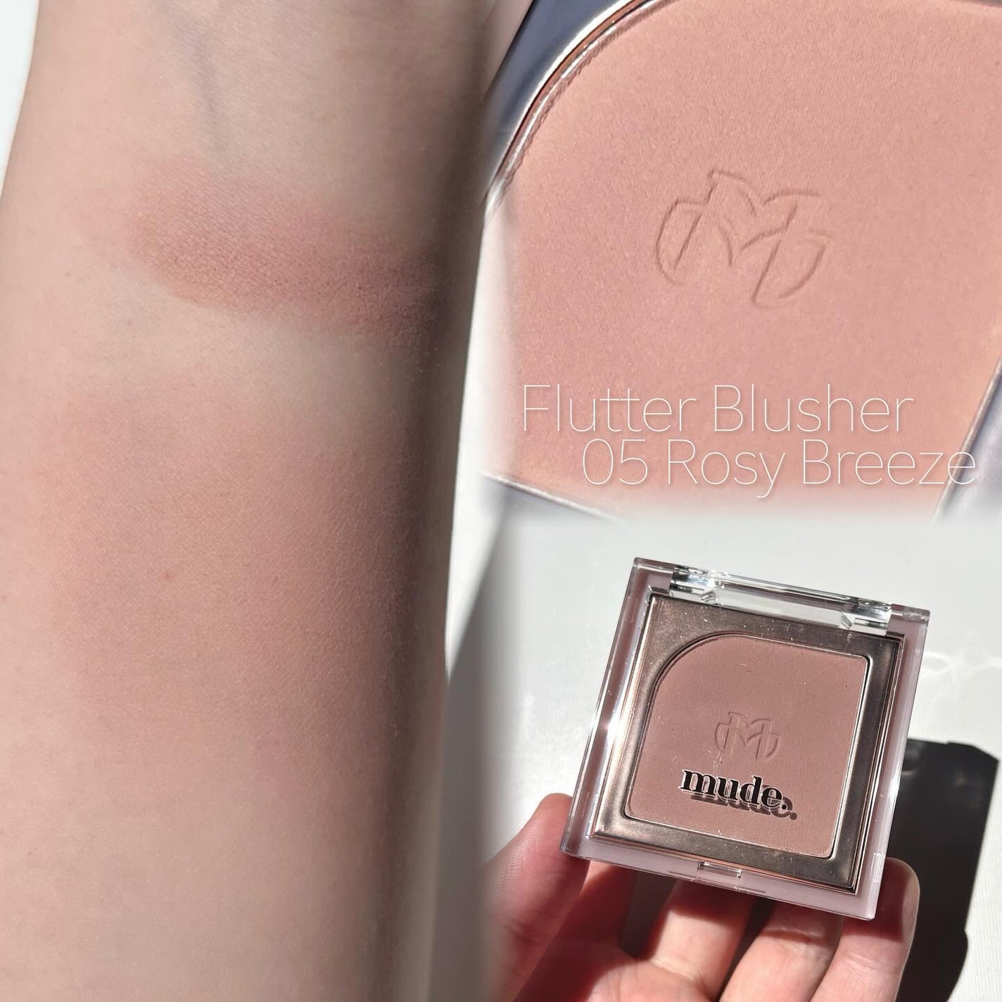 フラッターブラッシャー/mude/パウダーチークを使ったクチコミ(2枚目)