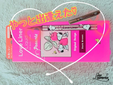 リキッドアイライナーR4 ダークブラウン(スヌーピーデザイン)/ラブ・ライナー/リキッドアイライナーを使ったクチコミ(1枚目)