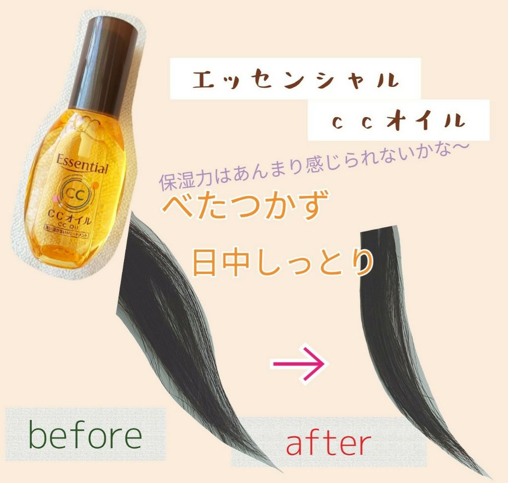 CCミルク/エッセンシャル/ヘアミルクを使ったクチコミ（2枚目）