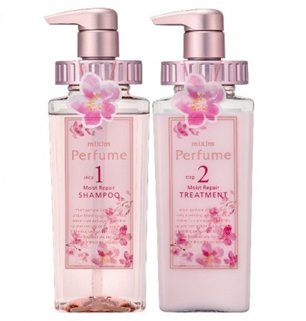 ミクシムパフューム モイストリペア 限定チェリーブロッサム シャンプー&ヘアトリートメントペアセット mixim Perfume
