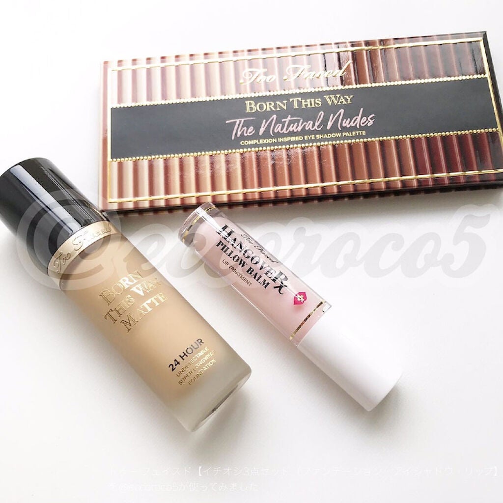 ボーン ディス ウェイ ザ ナチュラル ヌード アイシャドウ パレット/Too Faced/アイシャドウパレットを使ったクチコミ(1枚目)