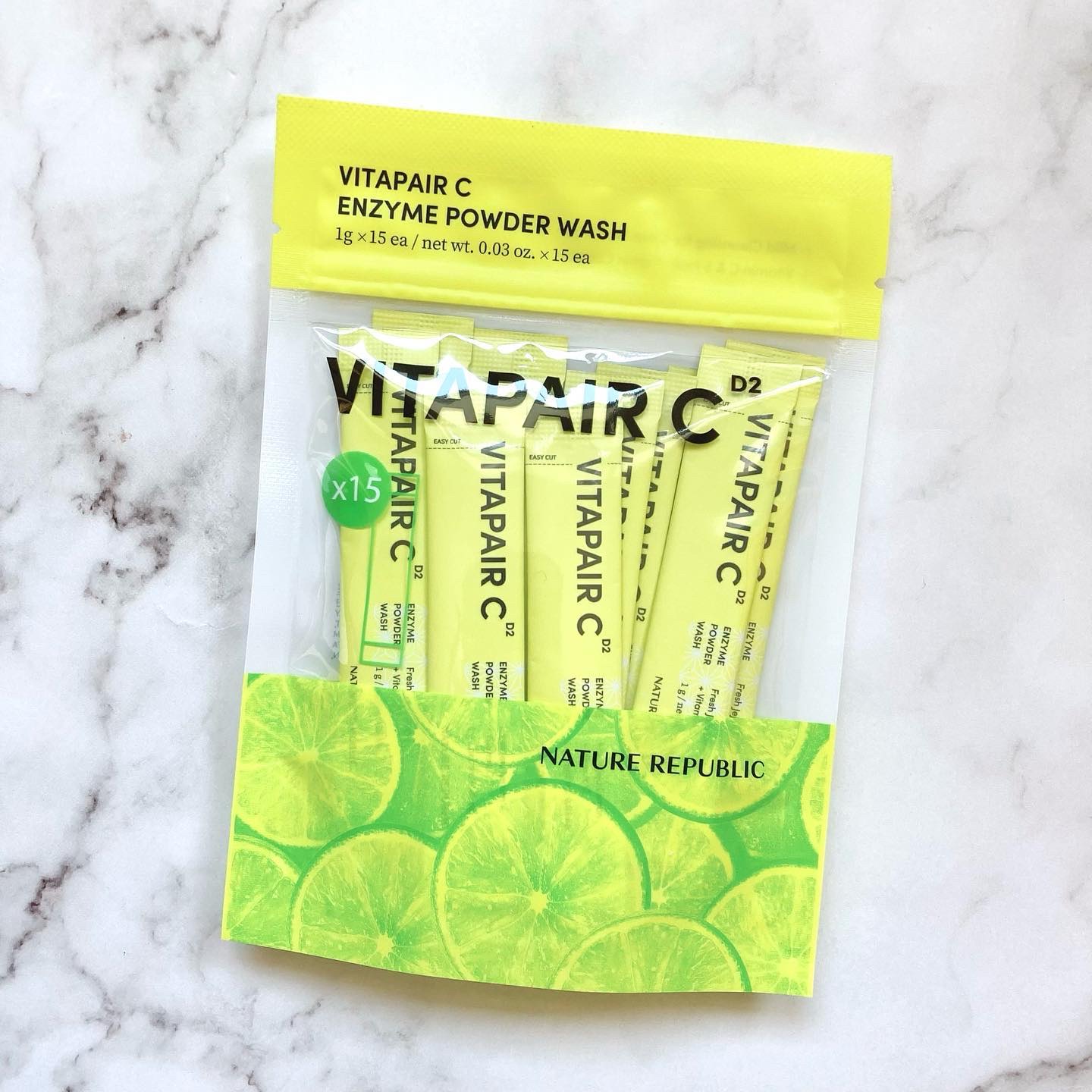 ビタペアC酵素洗顔パウダー/ネイチャーリパブリック/洗顔パウダーを使ったクチコミ（1枚目）