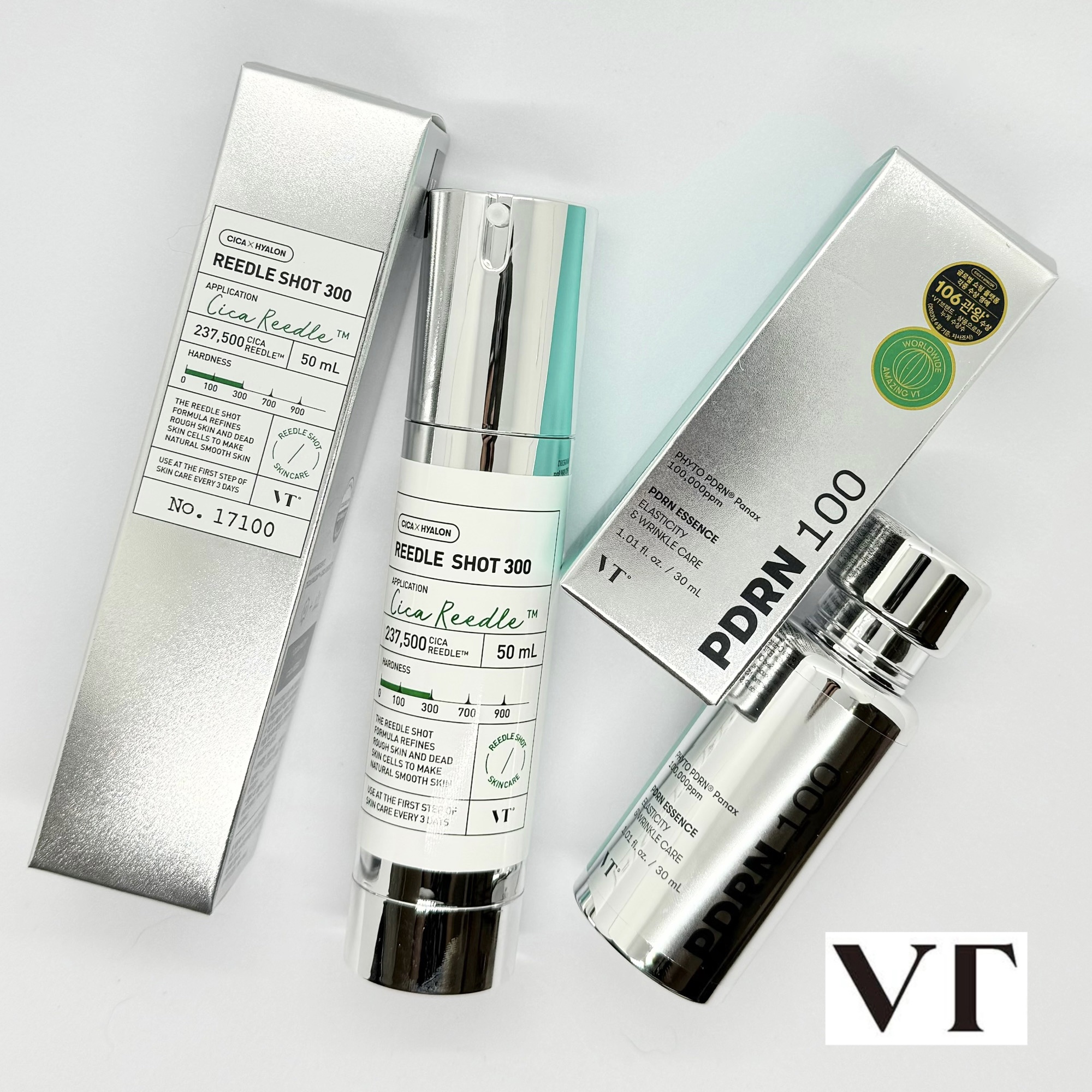 #PR
【VT COSMETICS様より御提供いただきました】
*
前から気になってたVTの「リードルショット300」と「PDRNエッセンス100」を使ってみました〜💖
ーーーーー
＜リードルショット300＞
リードルショットは、CICA