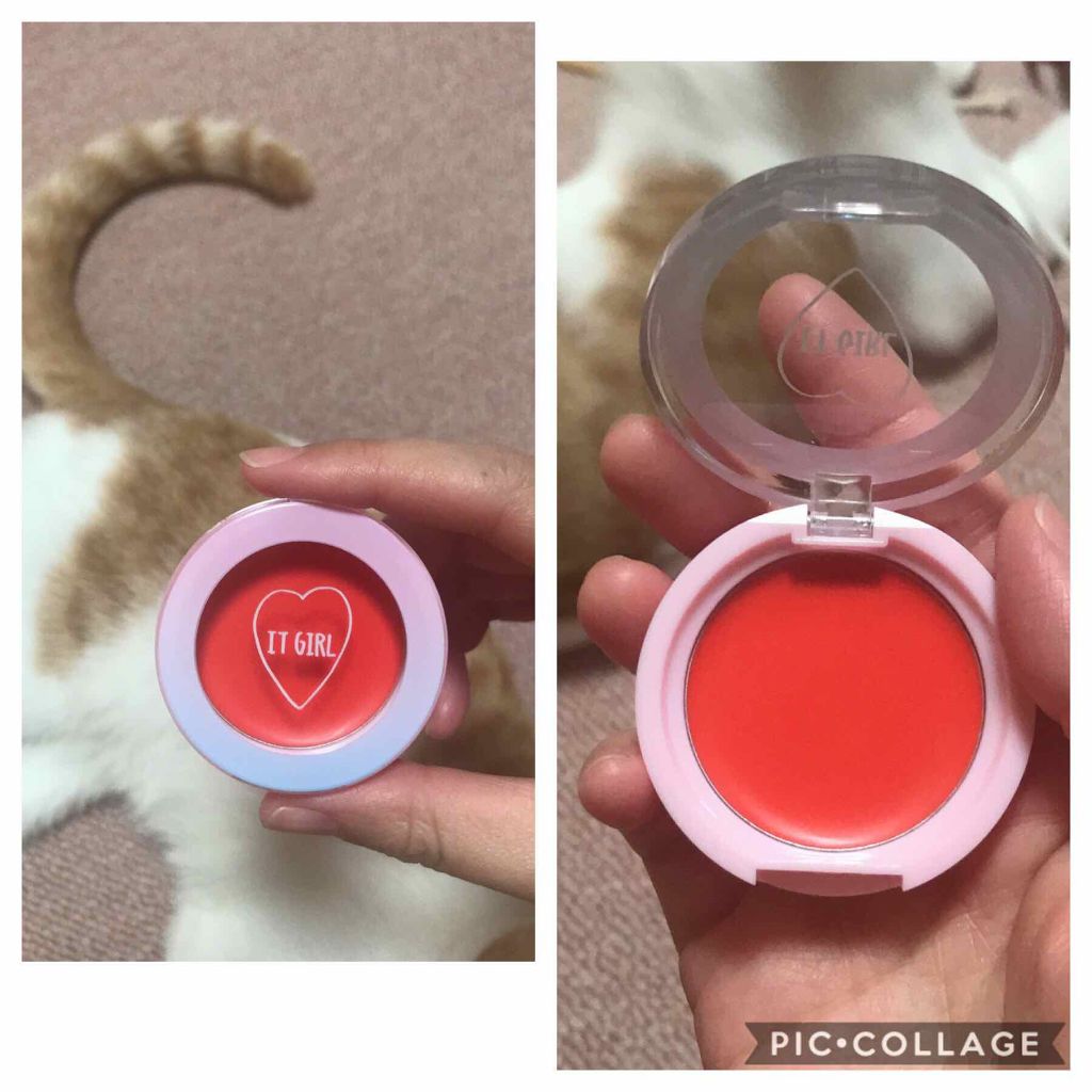 ダイソー×IT GIRL クリームチーク&リップ/DAISO/ジェル・クリームチークを使ったクチコミ（1枚目）