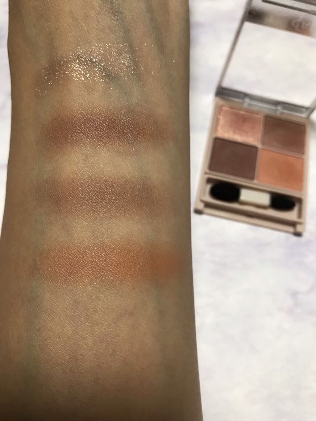 シルキースフレアイズ(マットタイプ)/キャンメイク/アイシャドウパレットを使ったクチコミ(3枚目)