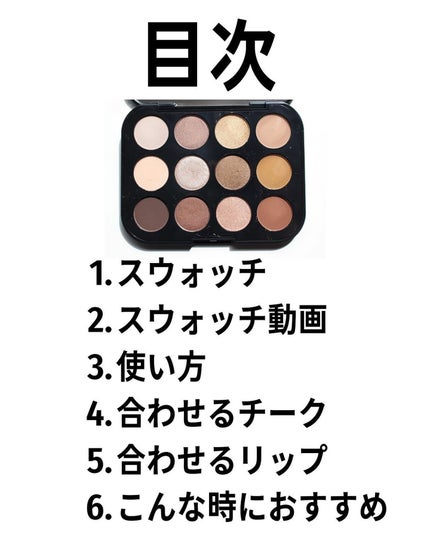 コネクト イン カラー アイシャドウ パレット × 6/M・A・C/アイシャドウパレットを使ったクチコミ(3枚目)