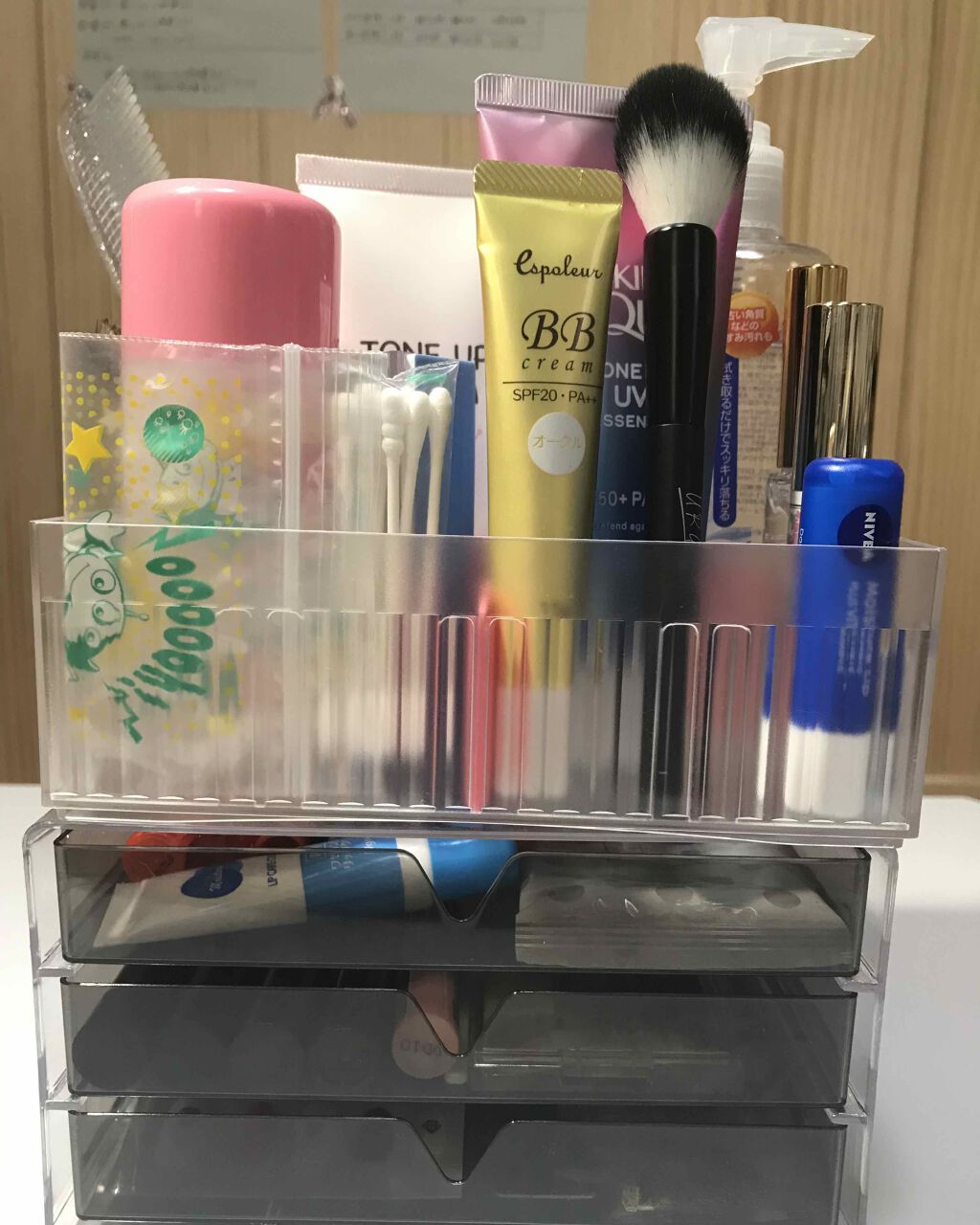 このアカは使ってません 7つの葉っぱ🌿 on LIPS 「〈コスメ収納〉どーも中島家の7つの葉っぱ🌿です!受験終わったあ..」(2枚目)