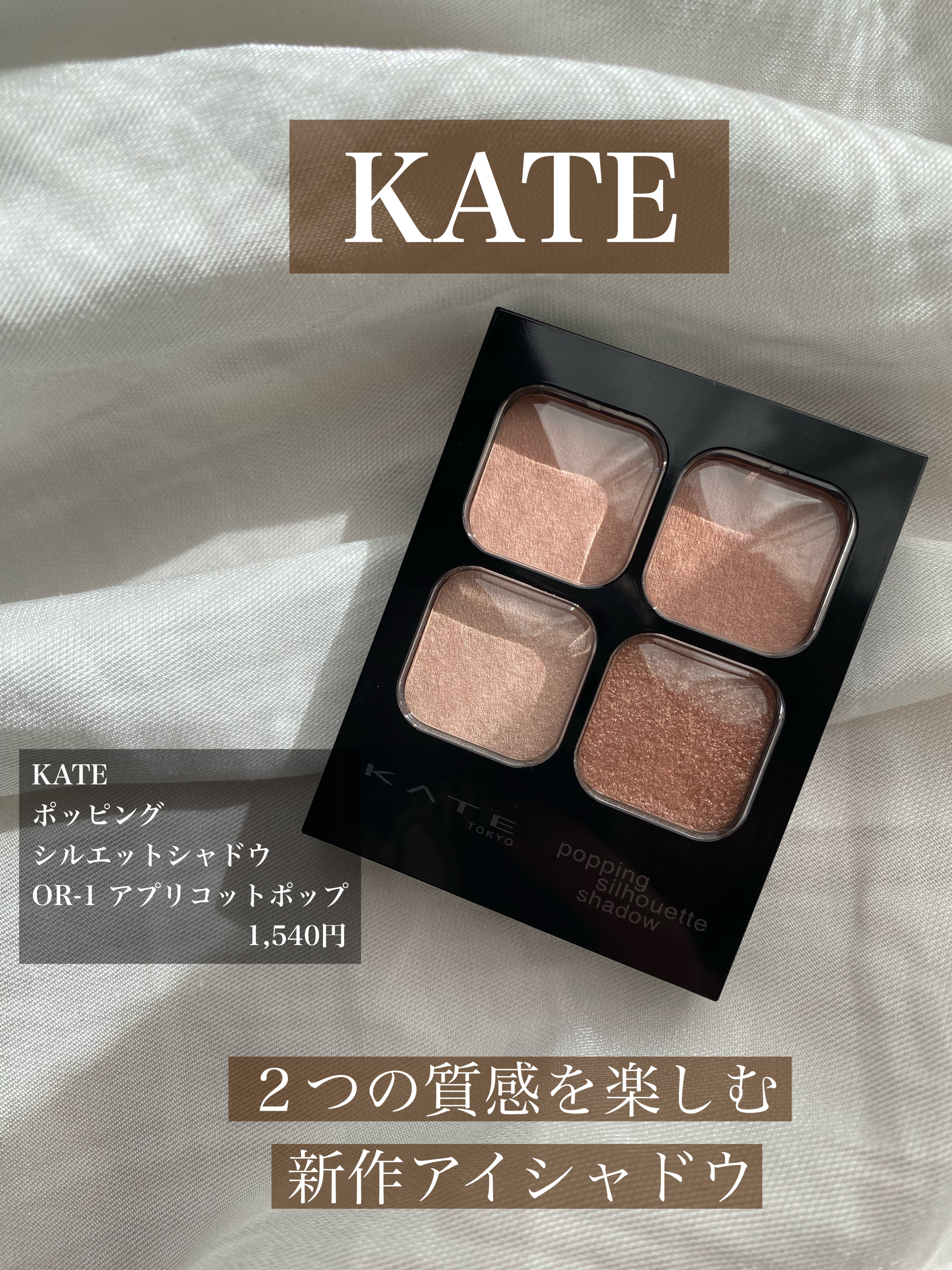 ケイト ポッピングシルエットシャドウ/KATE/アイシャドウパレットを使ったクチコミ（1枚目）
